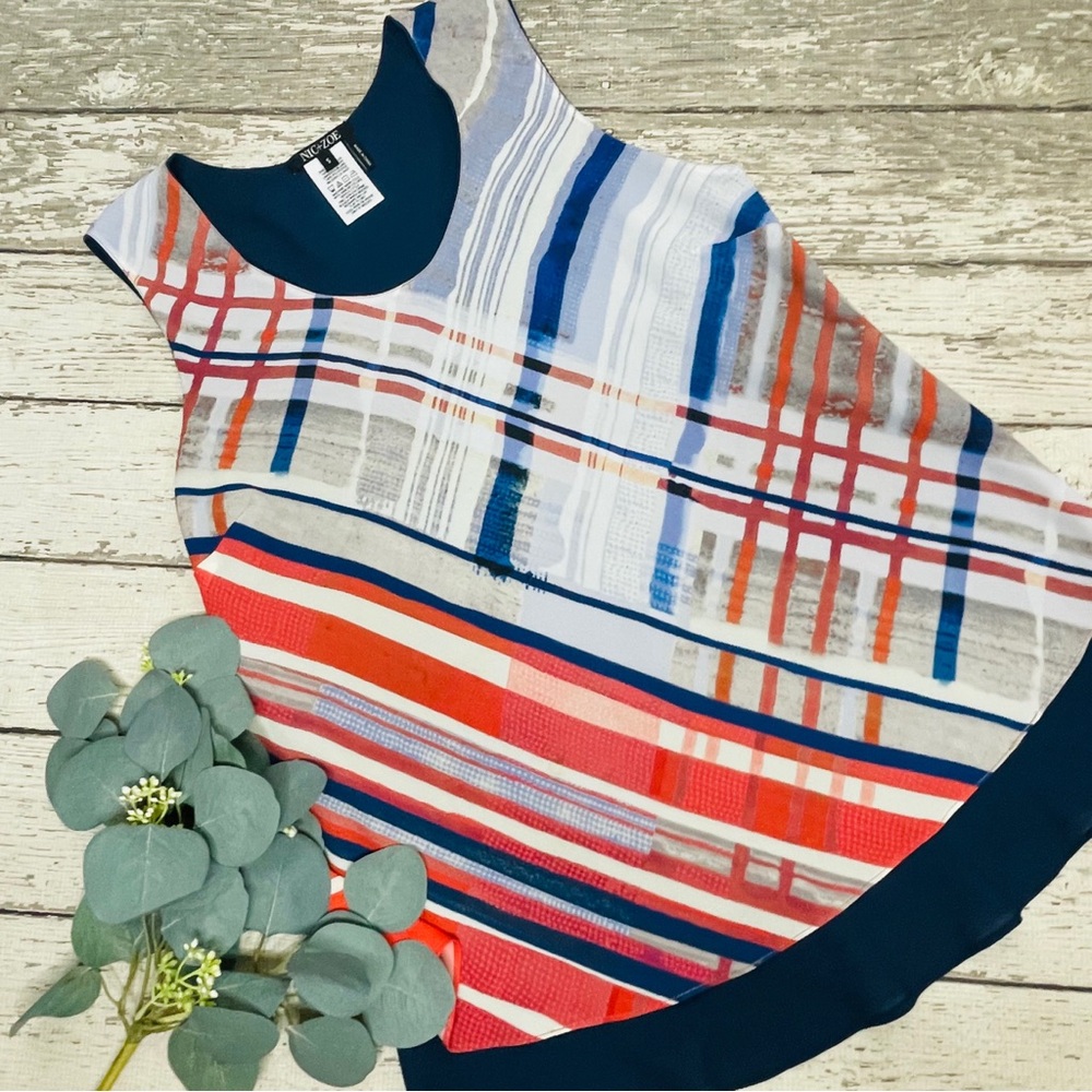 NIC+ZOE Multicolor Striped Tank Top